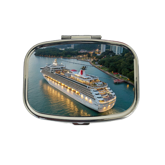 Cruise Ship Travel Vacation Travel Pill Box Case