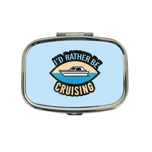 I'd Rather Be Cruising Cruise Travel Travel Pill Box Case