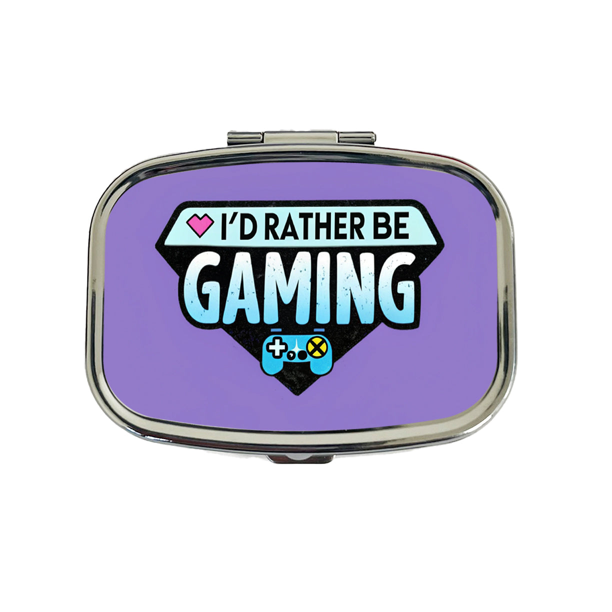 I'd Rather Be Gaming Gamer Travel Pill Box Case