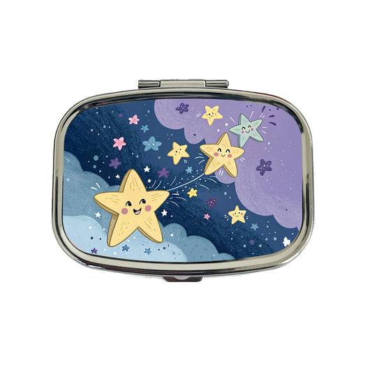 Kawaii Stars In Space Travel Pill Box Case