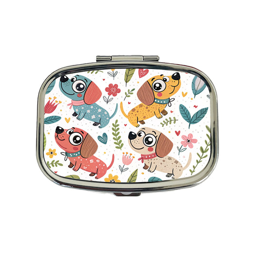 Kawaii Sweet Dogs Travel Pill Box Case