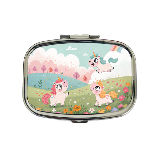 Kawaii Unicorns Travel Pill Box Case