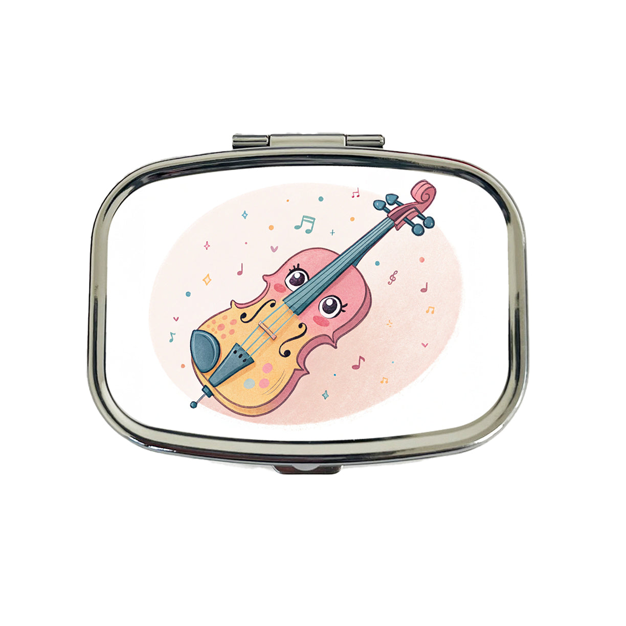 Kawaii Violin Music Travel Pill Box Case