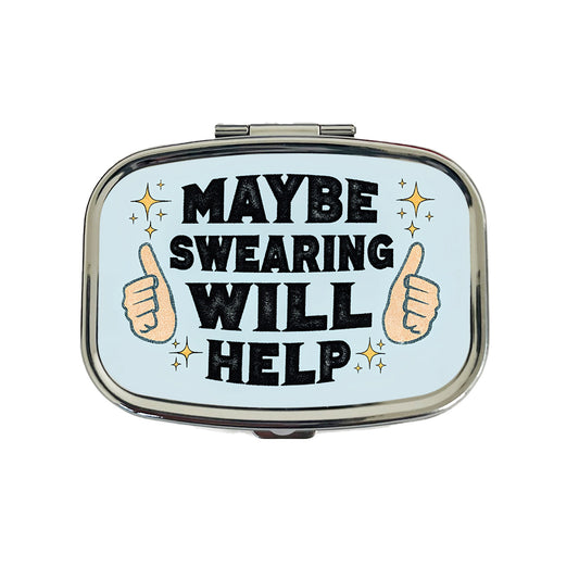 Maybe Swearing Will Help Travel Pill Box Case