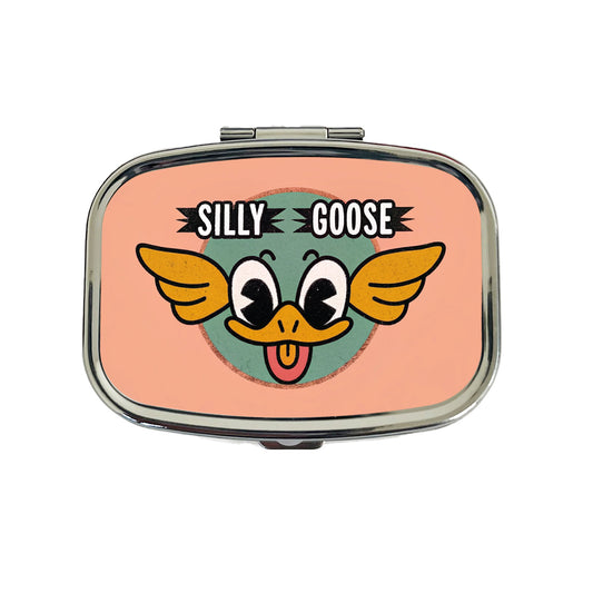 Silly Goose Cute Travel Pill Box Case