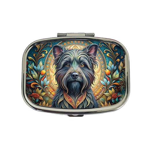 Affenpinscher Dog Art Nouveau Travel Pill Box Case