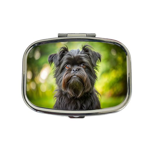 Affenpinscher Dog Photo Travel Pill Box Case