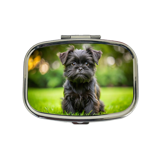 Affenpinscher Dog Puppy Photo Travel Pill Box Case