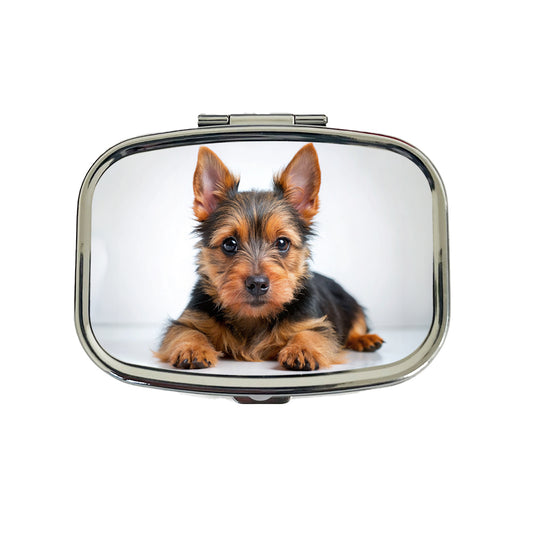 Australian Terrier Dog Puppy Photo Travel Pill Box Case