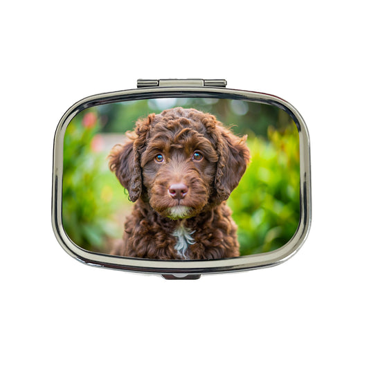 Barbet Dog Puppy Photo Travel Pill Box Case