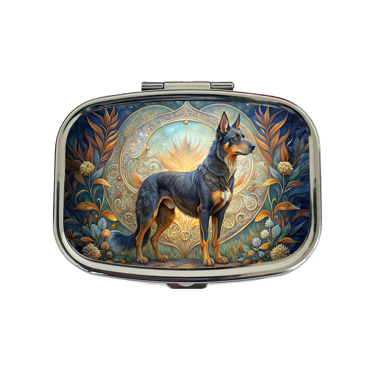 Beauceron Dog Art Nouveau Travel Pill Box Case