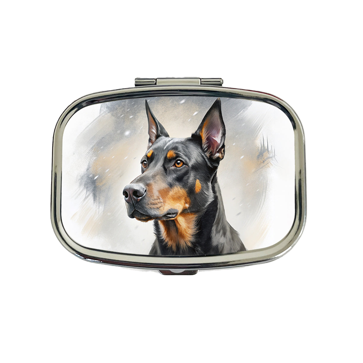 Beauceron Dog Illustration Travel Pill Box Case