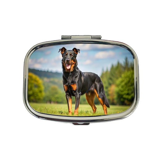 Beauceron Dog Photo Travel Pill Box Case