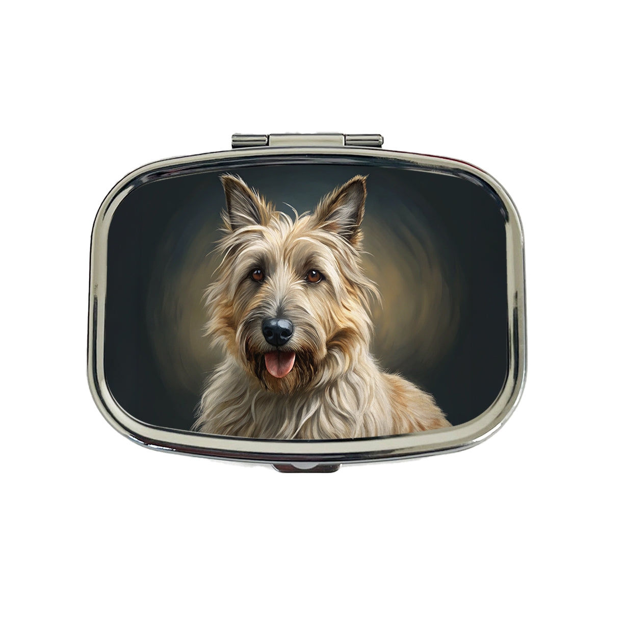 Berger Picard Dog Illustration Travel Pill Box Case