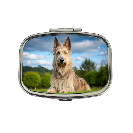 Berger Picard Dog Photo Travel Pill Box Case