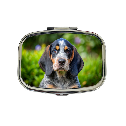 Bluetick Coonhound Dog Puppy Photo Travel Pill Box Case