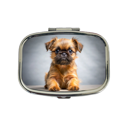 Brussels Griffon Dog Puppy Photo Travel Pill Box Case