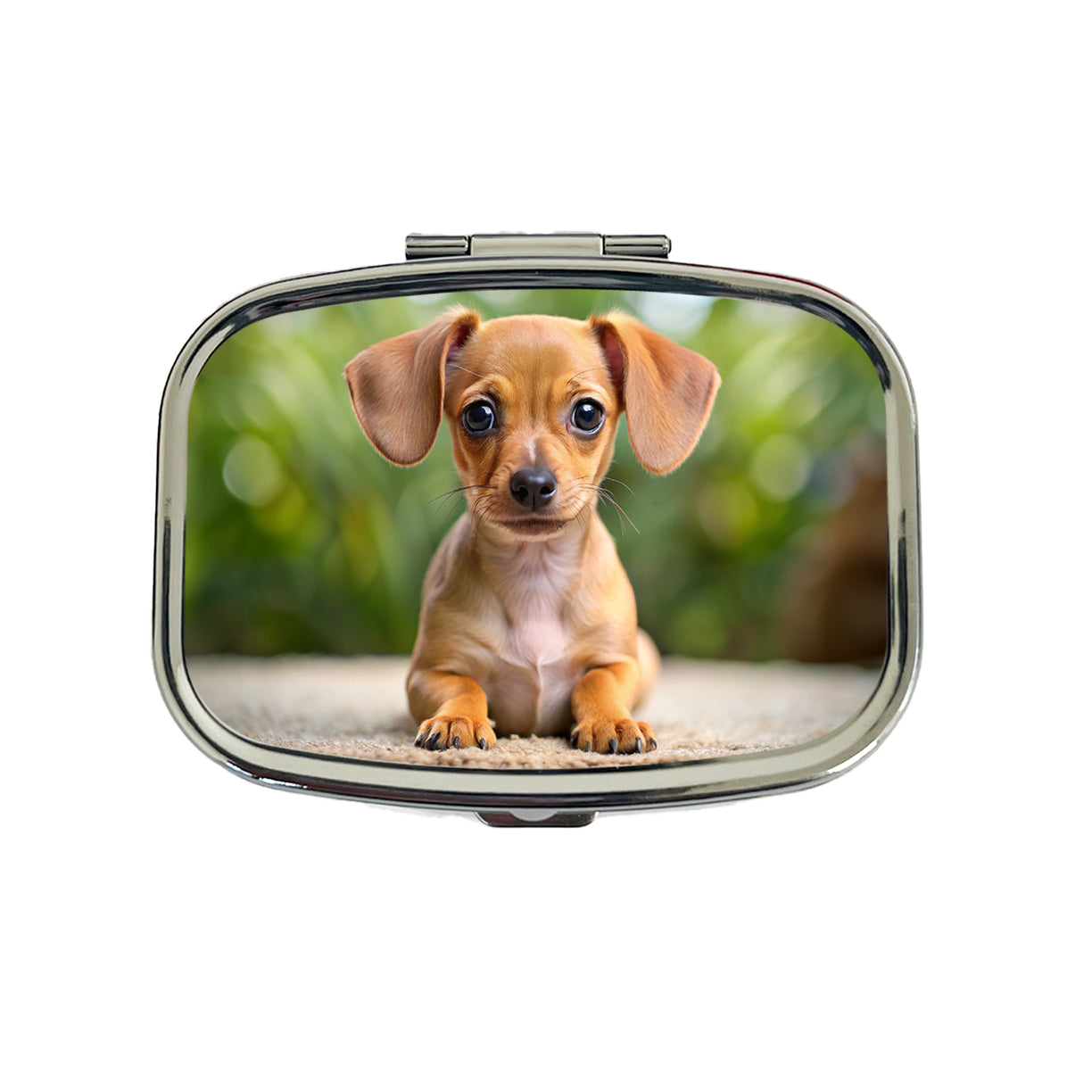 Chiweenie Dog Puppy Photo Travel Pill Box Case