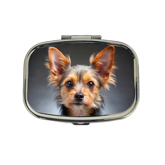 Chorkie Dog Photo Travel Pill Box Case