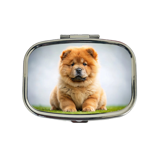 Chow Chow Dog Puppy Photo Travel Pill Box Case