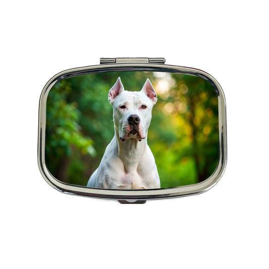 Dogo Argentino Dog Photo Travel Pill Box Case
