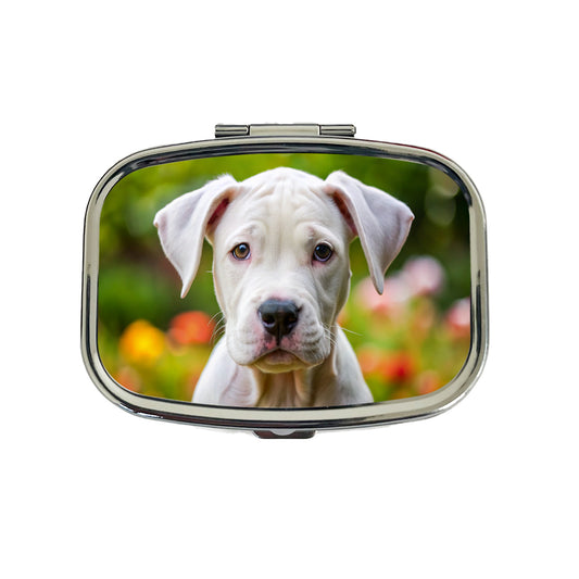 Dogo Argentino Dog Puppy Photo Travel Pill Box Case