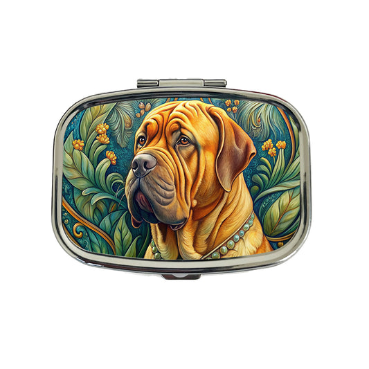 Dogues De Bordeaux Dog Art Nouveau Travel Pill Box Case