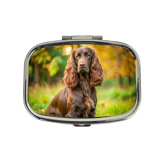Field Spaniel Dog Photo Travel Pill Box Case