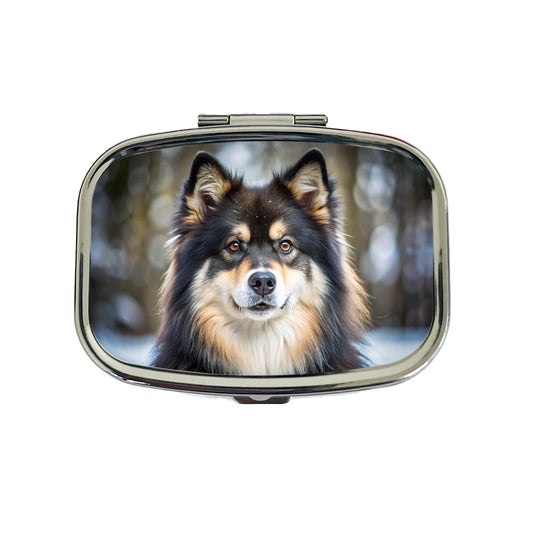 Finnish Lapphund Dog Photo Travel Pill Box Case