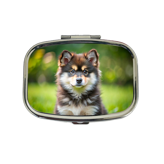 Finnish Lapphund Dog Puppy Photo Travel Pill Box Case