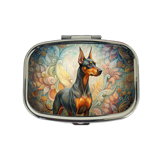 German Pinscher Dog Art Nouveau Travel Pill Box Case