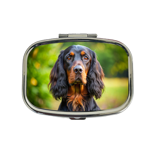Gordon Setter Dog Photo Travel Pill Box Case