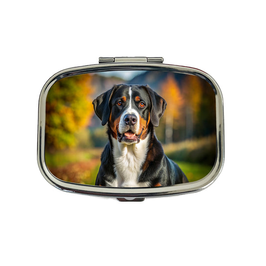 Greater Swiss Mountain Dog Photo Travel Pill Box Case