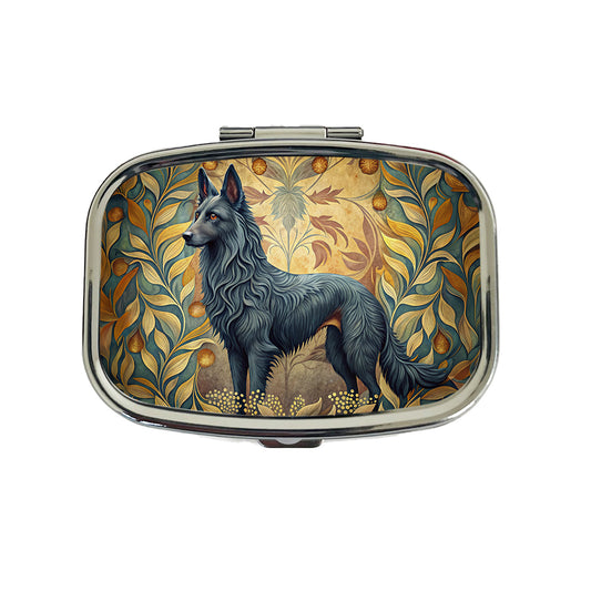 Groenendael Belgian Sheepdog Dog Art Nouveau Travel Pill Box Case