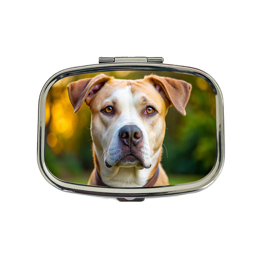 Labrabull Dog Photo Travel Pill Box Case