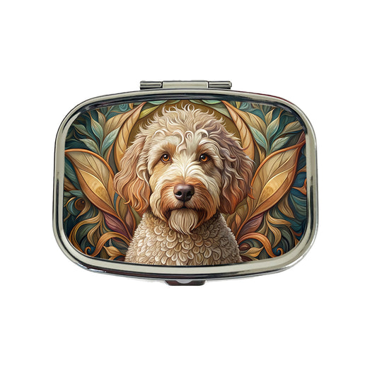Lagotto Romagnolo Dog Art Nouveau Travel Pill Box Case