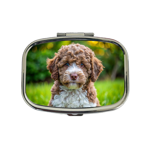 Lagotto Romagnolo Dog Puppy Photo Travel Pill Box Case