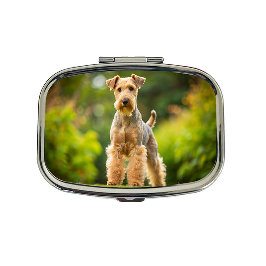 Lakeland Terrier Dog Photo Travel Pill Box Case