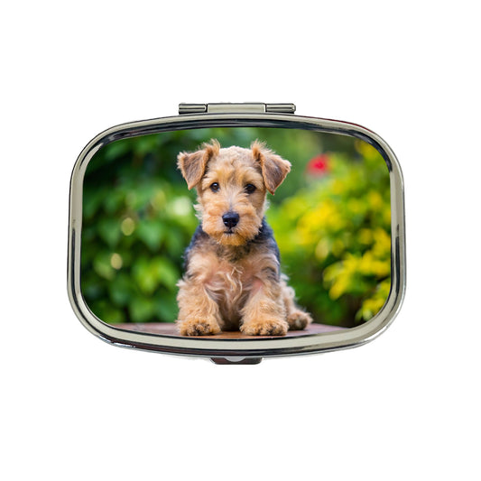 Lakeland Terrier Dog Puppy Photo Travel Pill Box Case