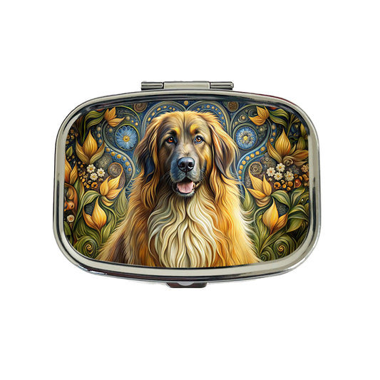 Leonberger Dog Art Nouveau Travel Pill Box Case