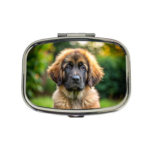 Leonberger Dog Puppy Photo Travel Pill Box Case