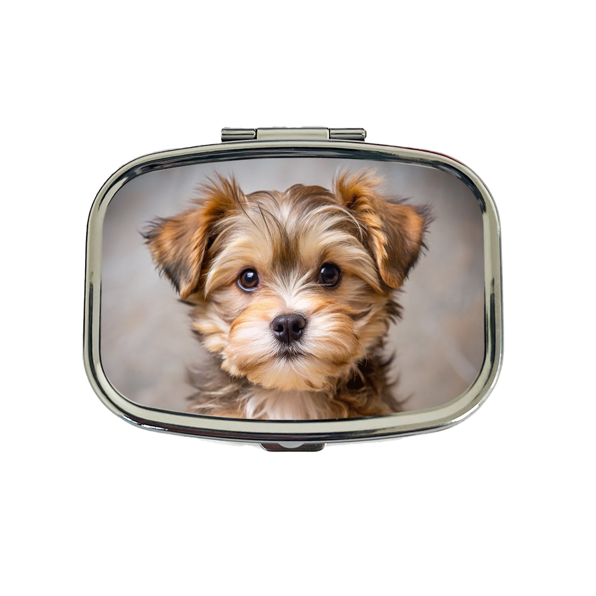 Morkie Dog Puppy Photo Travel Pill Box Case