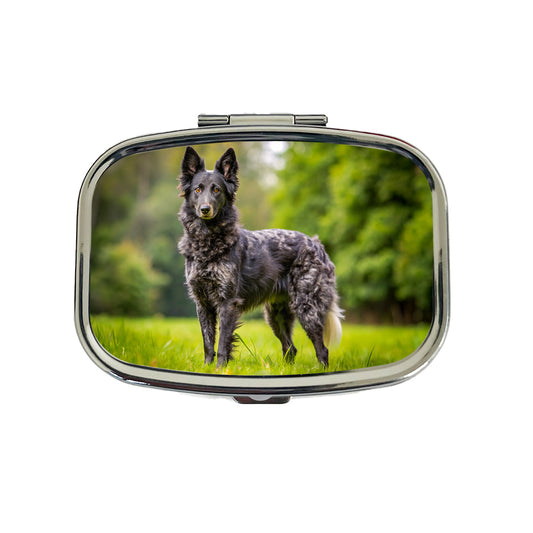 Mudi Dog Photo Travel Pill Box Case