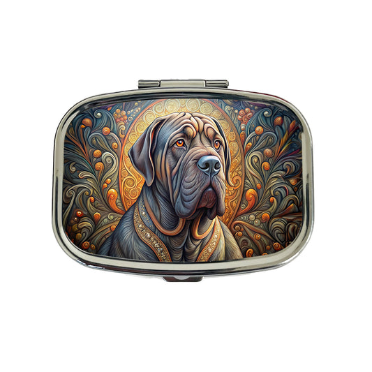 Neapolitan Mastiff Dog Art Nouveau Travel Pill Box Case