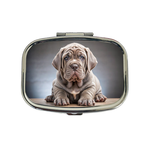 Neapolitan Mastiff Dog Puppy Photo Travel Pill Box Case