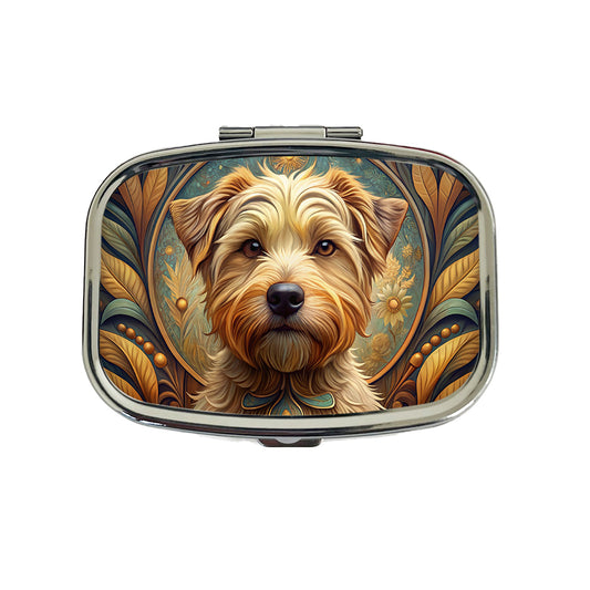 Norfolk Terrier Dog Art Nouveau Travel Pill Box Case