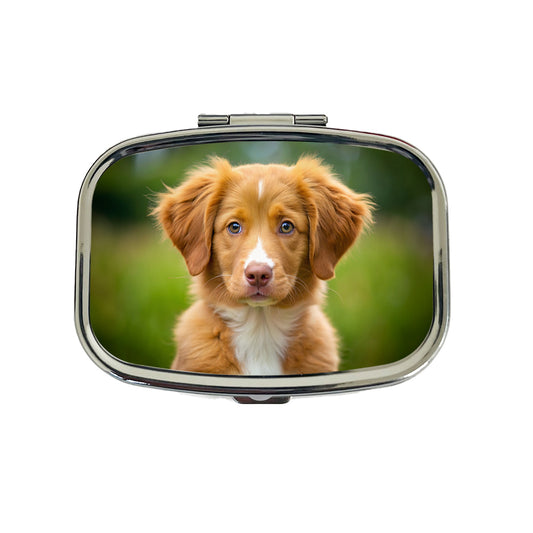 Nova Scotia Duck Tolling Retriever Dog Puppy Photo Travel Pill Box Case