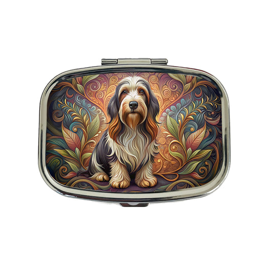 Petit Basset Griffon Vendeen Dog Art Nouveau Travel Pill Box Case