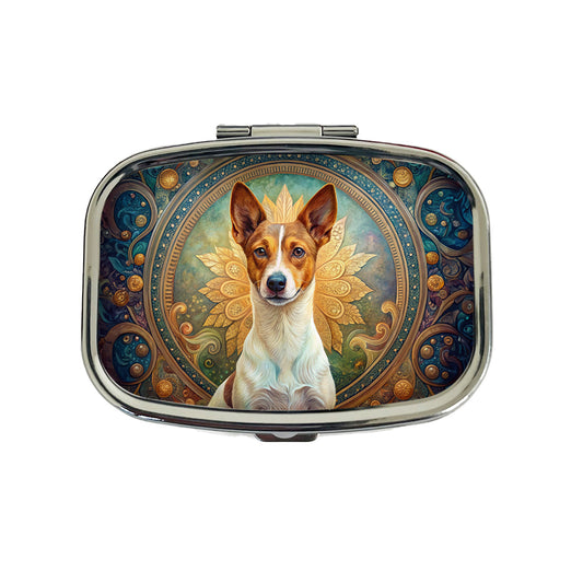 Portuguese Podengo Pequeno Dog Art Nouveau Travel Pill Box Case