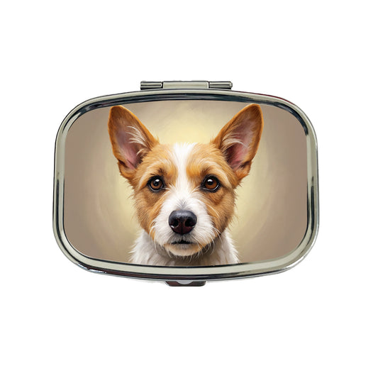 Portuguese Podengo Pequeno Dog Illustration Travel Pill Box Case